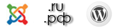 Русские сайты созданные на движках Joomla и Wordpress.